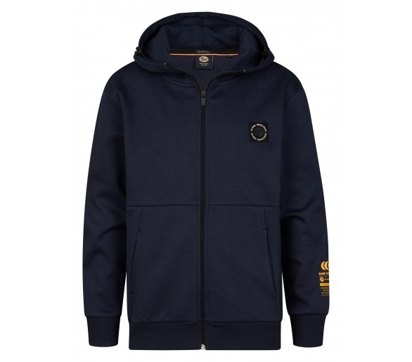 PETROL : Effen sweatcardigan