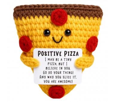 Knitted Positive Friends - Pizza 7.5cm
