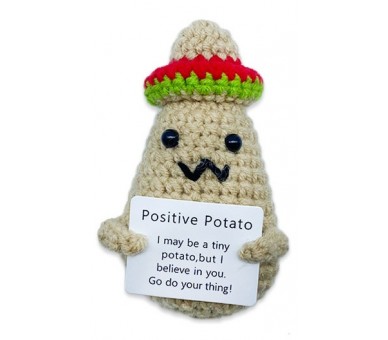 Knitted Positive Friends - Potato 10cm