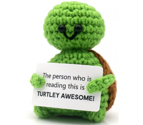 Knitted Positive Friends - Turtle 8 cm