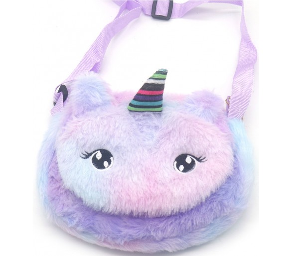 Plush Bag Unicorn 19x14 cm