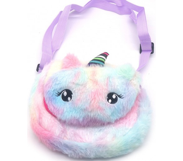 Plush Bag Unicorn 19x14 cm