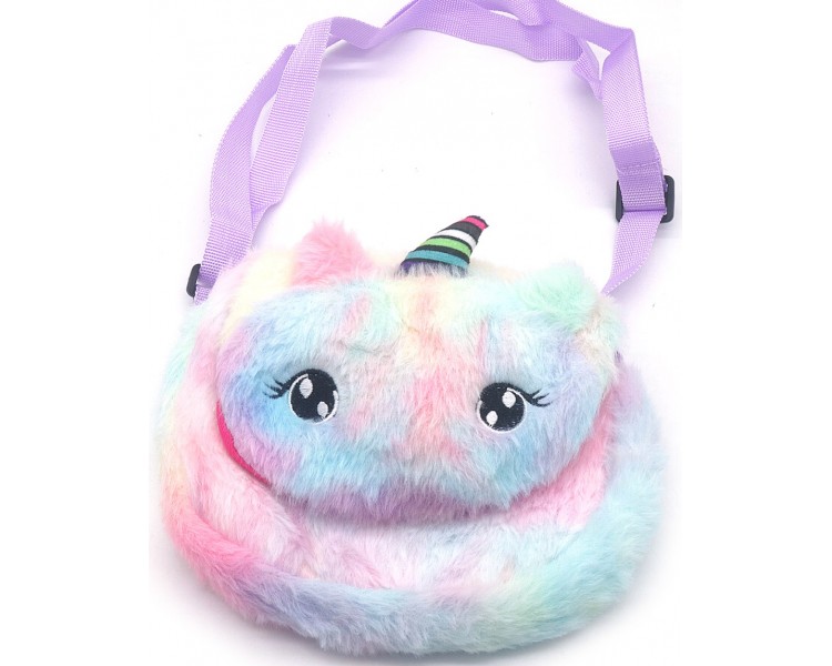 Plush Bag Unicorn 19x14 cm