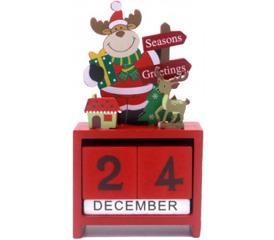 Wooden Christmas Calendar 14x7.5cm