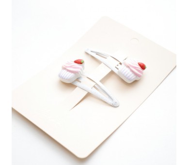 Duo Haarspeldjes Premium Enfant - Sparkle Cupcakes
