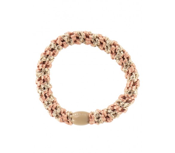 Kknekki : Peach Coral-Beige glitter stripe