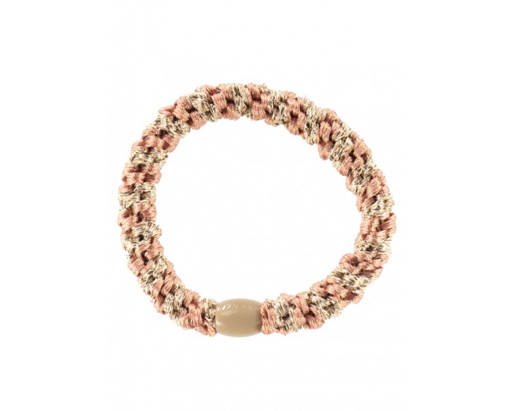 Kknekki : Peach Coral-Beige glitter stripe