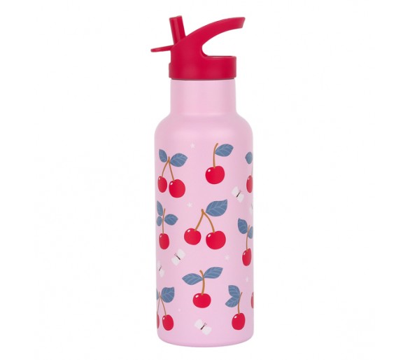 Stainless Steel Drinking Bottle XL Cherries
