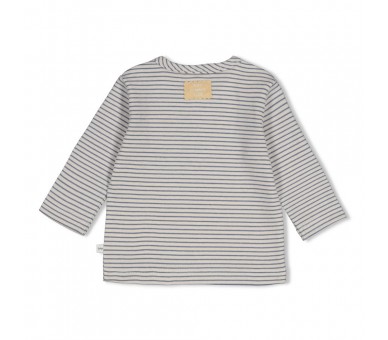 FEETJE : Striped long-sleeved ribbed shirt - Breakfast Buddy
