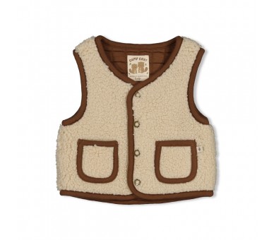 FEETJE : Reversible teddy gilet - Tiny Timber Tales