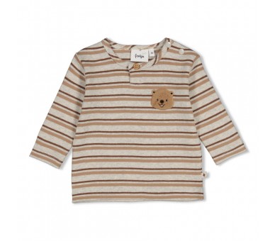 FEETJE : Striped ribbed long sleeve - Tiny Timber Tales