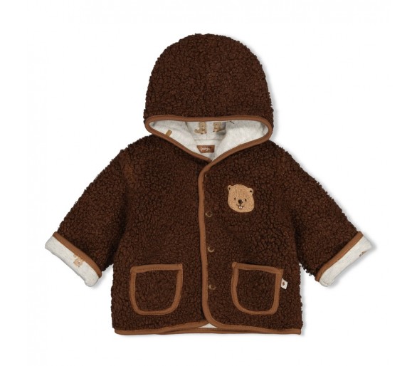 FEETJE : Reversible hooded teddy jacket - Tiny Timber Tales