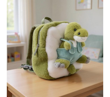 backpack dino green