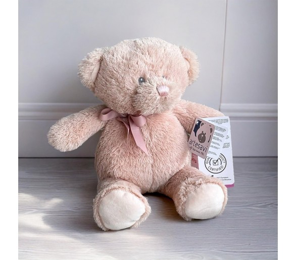 Super leuke lichte roze beer van 37 cm