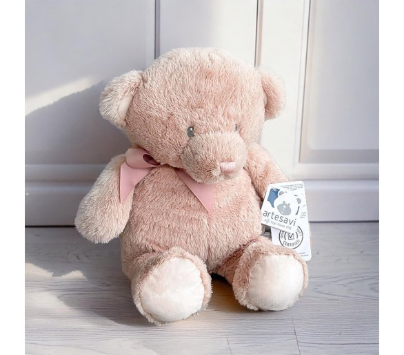 Super leuke beer van 43 cm in soft pink