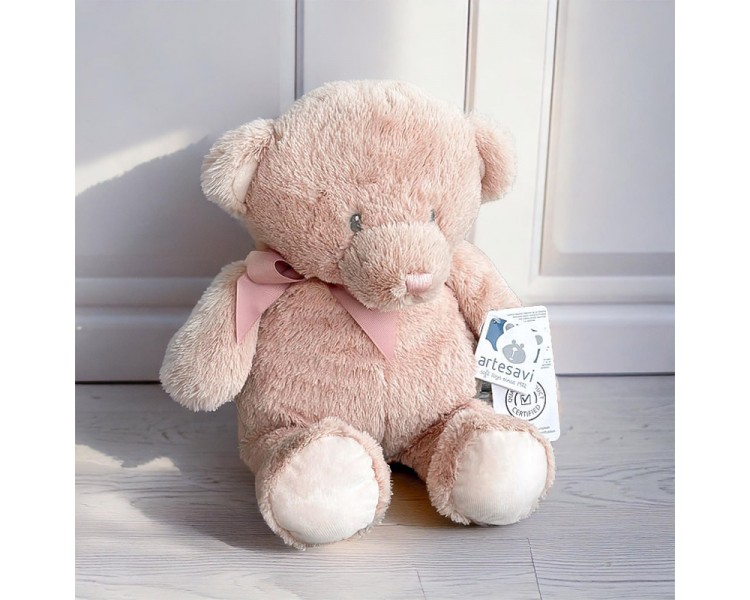 Super leuke beer van 43 cm in soft pink