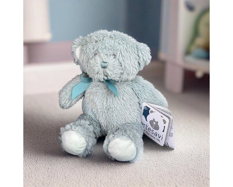 Super leuke licht blauwe beer van 23 cm