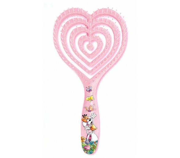 Diddl: Diddl heart-shaped hairbrush