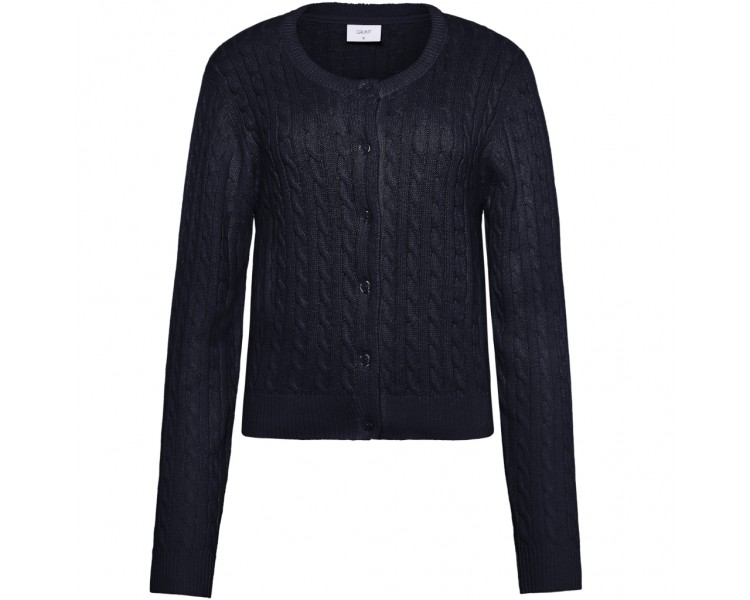 GRUNT : Cardigan met kabelbreisel