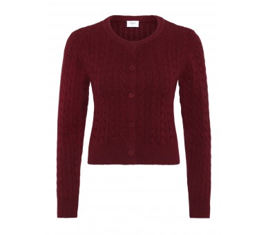 GRUNT : Cardigan met kabelbreisel