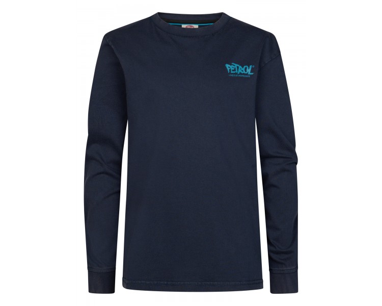 PETROL : T-shirt garçon manches longues imprimé cl