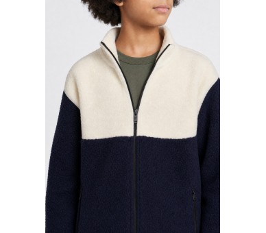PETROL : Boys Sweater Collar Zip