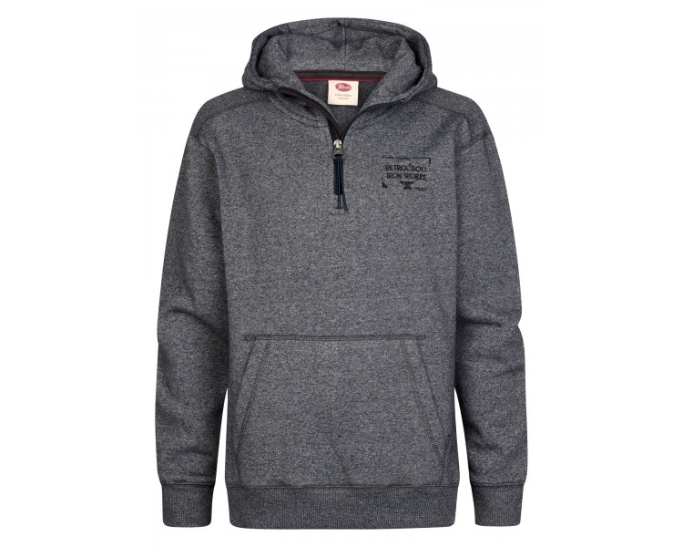PETROL : Boys Sweater Hooded Print