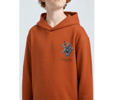 PETROL : Boys Sweater Hooded Print