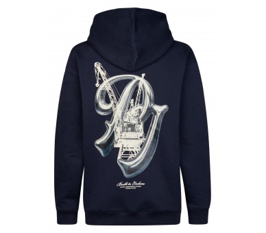 PETROL : Boys Sweater Hooded Print