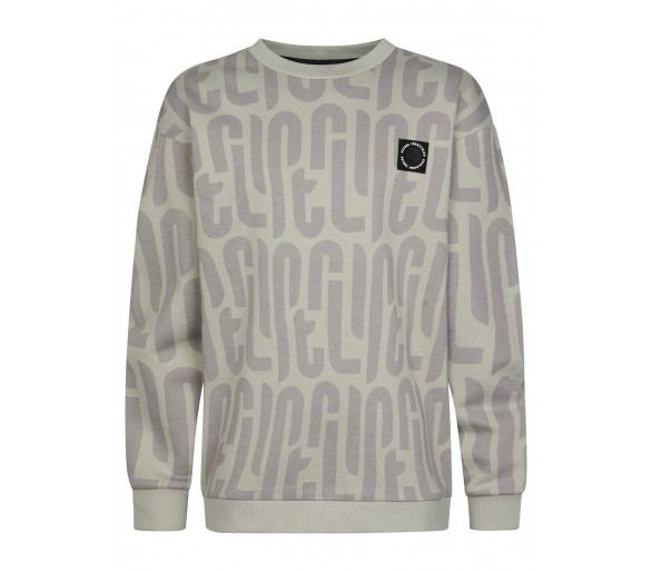 PETROL : Boys Sweater Round Neck AOP