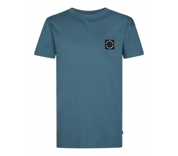 PETROL : T-shirt garçon à manches courtes et col r