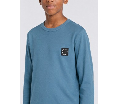 PETROL : T-shirt garçon manches longues col rond