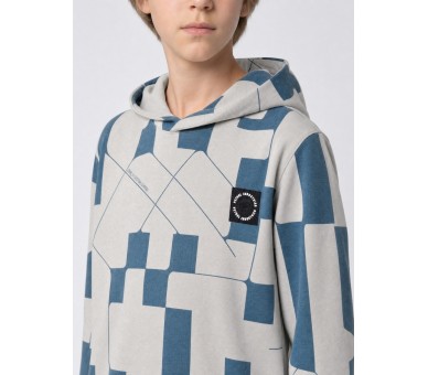 PETROL : Boys Sweater Hooded AOP