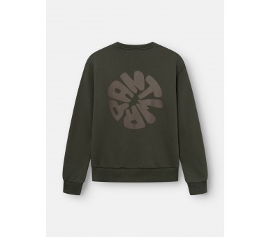 ANTWRP : Pull avec imprimé au dos