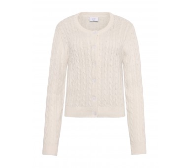 GRUNT : Cardigan met kabelbreisel