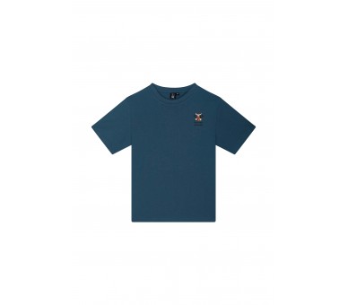 SOMEONE : T-shirt short sleeves jeans blue