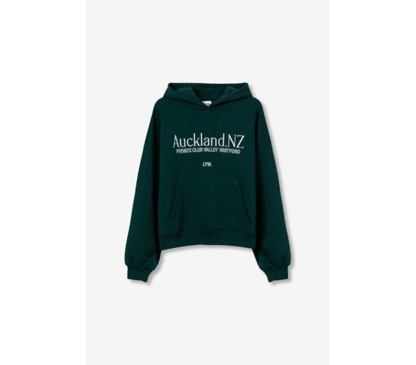 CROWN HOODIES DARK GREEN