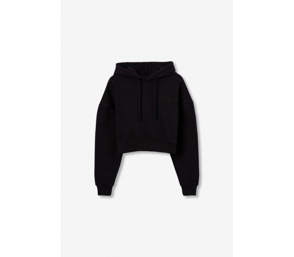 RIBBON HOODIES BLACK