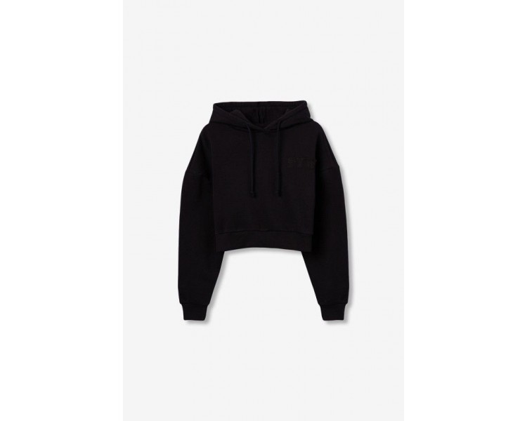 RIBBON HOODIES BLACK