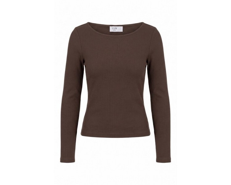 FLY_1 T-SHIRT'S L/S BROWN