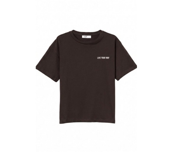 LUCKY T-SHIRT'S S/S CHOCOLATE
