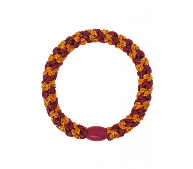 KKNEKKI : Bordeaux orange glitter Stripe