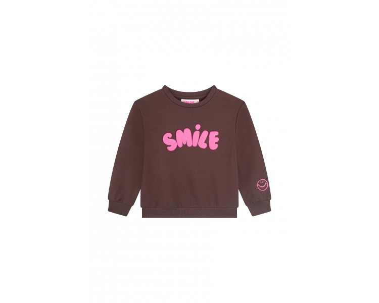 SOMEONE : Sweater met "SMILE" print