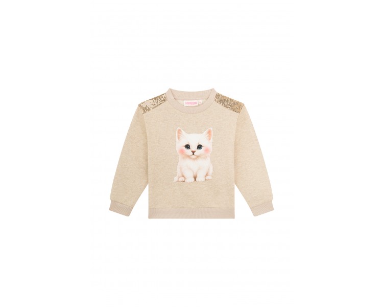 SOMEONE : Sweater met lief poesje
