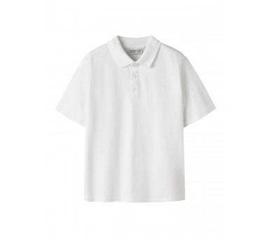 NAME IT: Effen witte polo