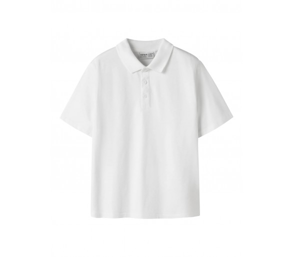 NAME IT: Effen witte polo