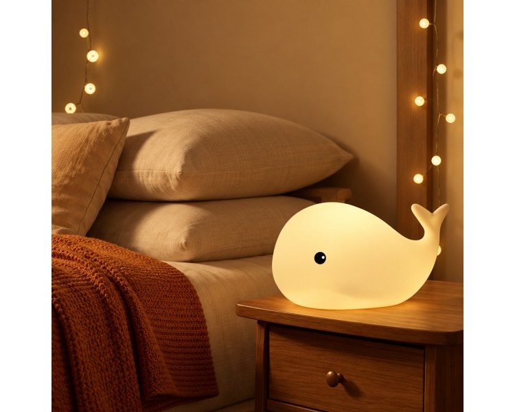Oplaadbaar nachtlampje Walvis