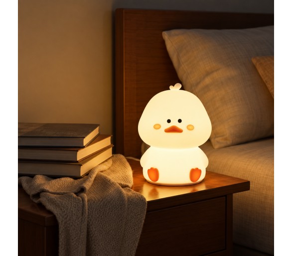 Veilleuse canard assis rechargeable