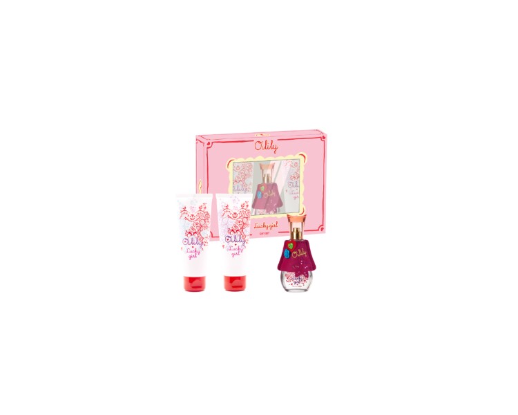 Oilily : Lucky girl edt 50 ml + bdg 75ml + bl 75 ml