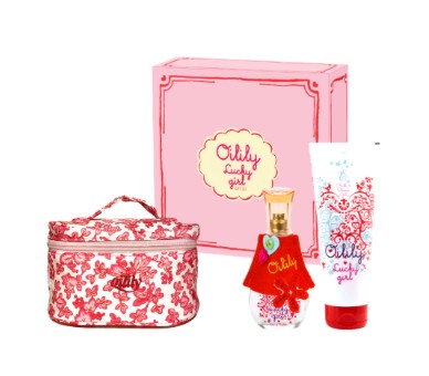 Oilily : Lucky Girl Giftset, met een Eau de Parfum 75 ml + bdg 250 ml